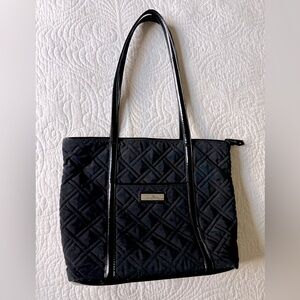 Vera Bradley Black Quilted Tote Bag